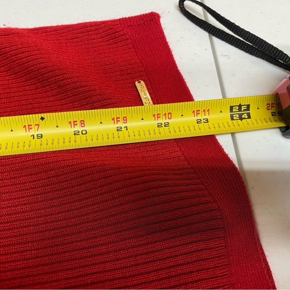 Calvin Klein women's sweater cardigan size small red gold preppy y2k - Picture 10 of 10